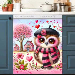 Preview of Valentine’s Day Owl magnet.