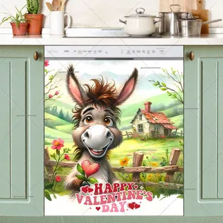 Preview of Valentine’s Day Donkey magnet.