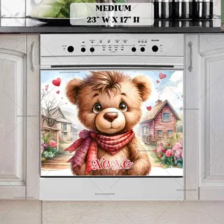 Preview of Valentine’s Day XOXO Teddy Bear magnet in Medium size.