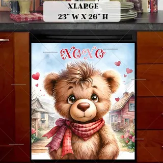 Preview of Valentine’s Day XOXO Teddy Bear magnet in Extra Large size.