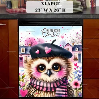 Preview of Owl You Need is Love magnet in Extra Large size.