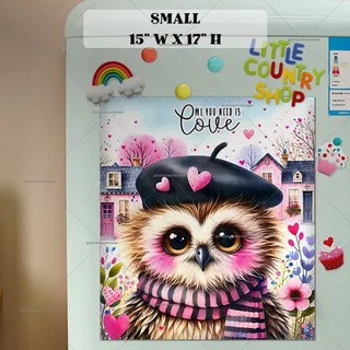 Preview of Owl You Need is Love magnet in Small size.