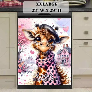Preview of Valentine’s Day Giraffe magnet in XX Large size.