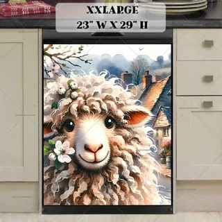 Preview of Romantic Spring Sheep magnet in XX Large size.