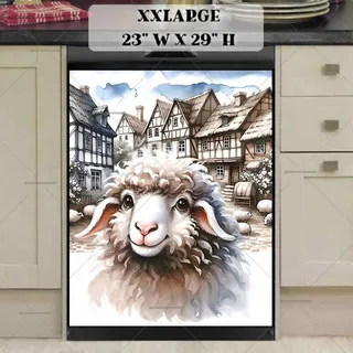 Preview of Spring Village Sheep magnet in XX Large size.