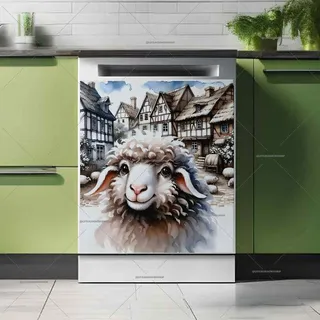 Preview of Spring Village Sheep magnet.