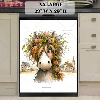 Preview of Cute Spring Horse magnet in XX Large size.
