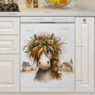Preview of Cute Spring Horse magnet.