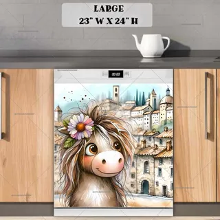 Preview of Spring Horse in the City magnet in Large size.