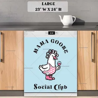 Preview of Me Time Goose Girl magnet in Large size.