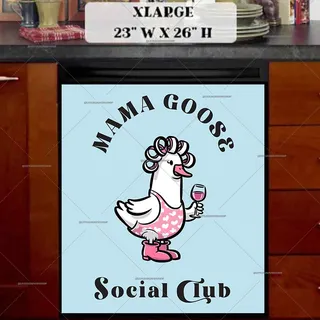 Preview of Me Time Goose Girl magnet in Extra Large size.