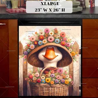 Preview of Cute Spring Goose magnet in Extra Large size.