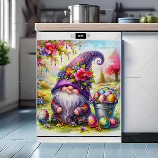 Preview of Easter Gnome with Eggs magnet.