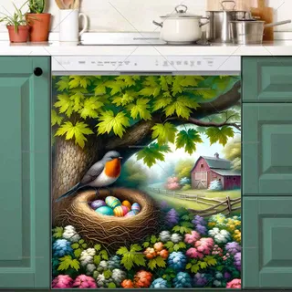 Preview of Cute Easter Robin magnet.