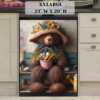 Preview of Cute Easter Teddy Bear magnet in XX Large size.
