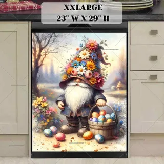 Preview of Easter Gnome in Flower Hat magnet in XX Large size.