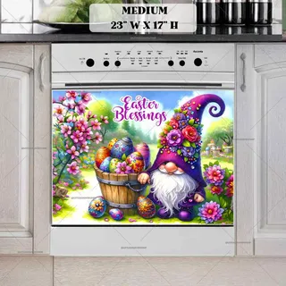 Preview of Easter Gnome in Purple magnet in Medium size.