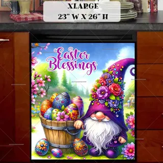 Preview of Easter Gnome in Purple magnet in Extra Large size.