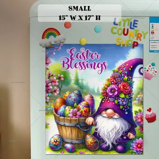 Preview of Easter Gnome in Purple magnet in Small size.