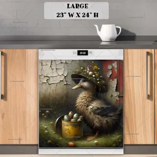 Preview of Easter Farmhouse Duck magnet in Large size.