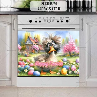 Preview of Silly Easter Duck magnet in Medium size.
