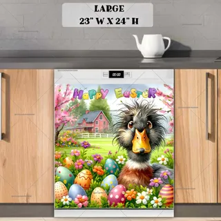 Preview of Cute Easter Duck magnet in Large size.