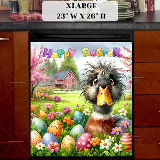 Preview of Cute Easter Duck magnet in Extra Large size.