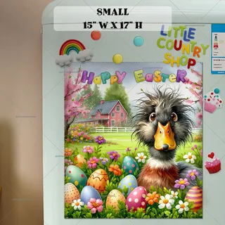 Preview of Cute Easter Duck magnet in Small size.