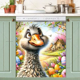 Preview of Cute Goose Waiting for Easter magnet.