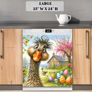 Preview of Silly Easter Goose magnet in Large size.