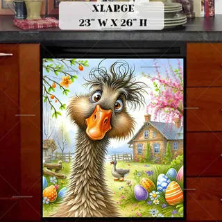 Preview of Silly Easter Goose magnet in Extra Large size.
