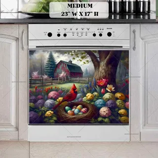 Preview of Pretty Easter Cardinal magnet in Medium size.