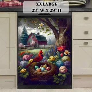 Preview of Pretty Easter Cardinal magnet in XX Large size.