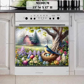 Preview of Easter Bird at the Farmhouse magnet in Medium size.