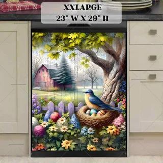 Preview of Easter Bird at the Farmhouse magnet in XX Large size.