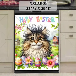 Preview of Silly Easter Cat magnet in XX Large size.