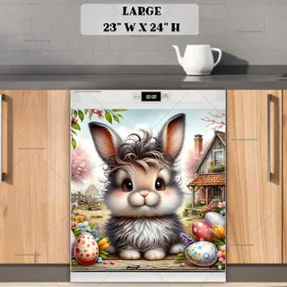 Preview of Baby Easter Bunny magnet in Large size.