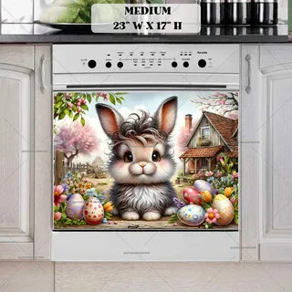 Preview of Baby Easter Bunny magnet in Medium size.