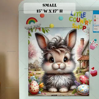 Preview of Baby Easter Bunny magnet in Small size.