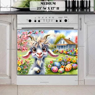 Preview of Silly Easter Goat magnet in Medium size.