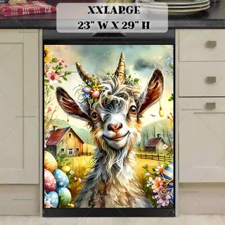 Preview of Cute Easter Goat magnet in XX Large size.