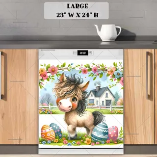 Preview of Cute Easter Horse magnet in Large size.