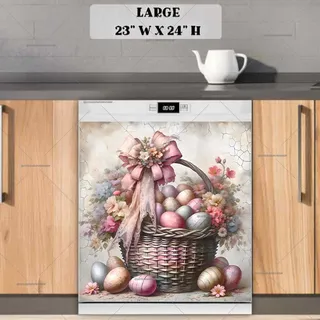 Preview of Beautiful Easter Basket magnet in Large size.