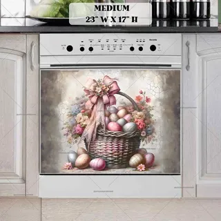 Preview of Beautiful Easter Basket magnet in Medium size.