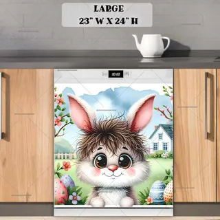 Preview of Adorable Easter Bunny magnet in Large size.