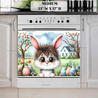 Preview of Adorable Easter Bunny magnet in Medium size.