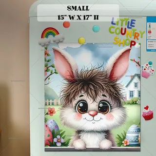 Preview of Adorable Easter Bunny magnet in Small size.
