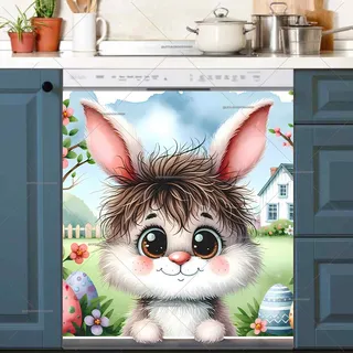 Preview of Adorable Easter Bunny magnet.