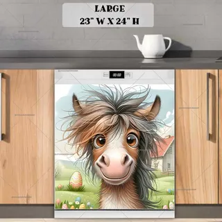 Preview of Smiling Easter Horse magnet in Large size.