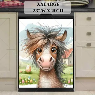 Preview of Smiling Easter Horse magnet in XX Large size.